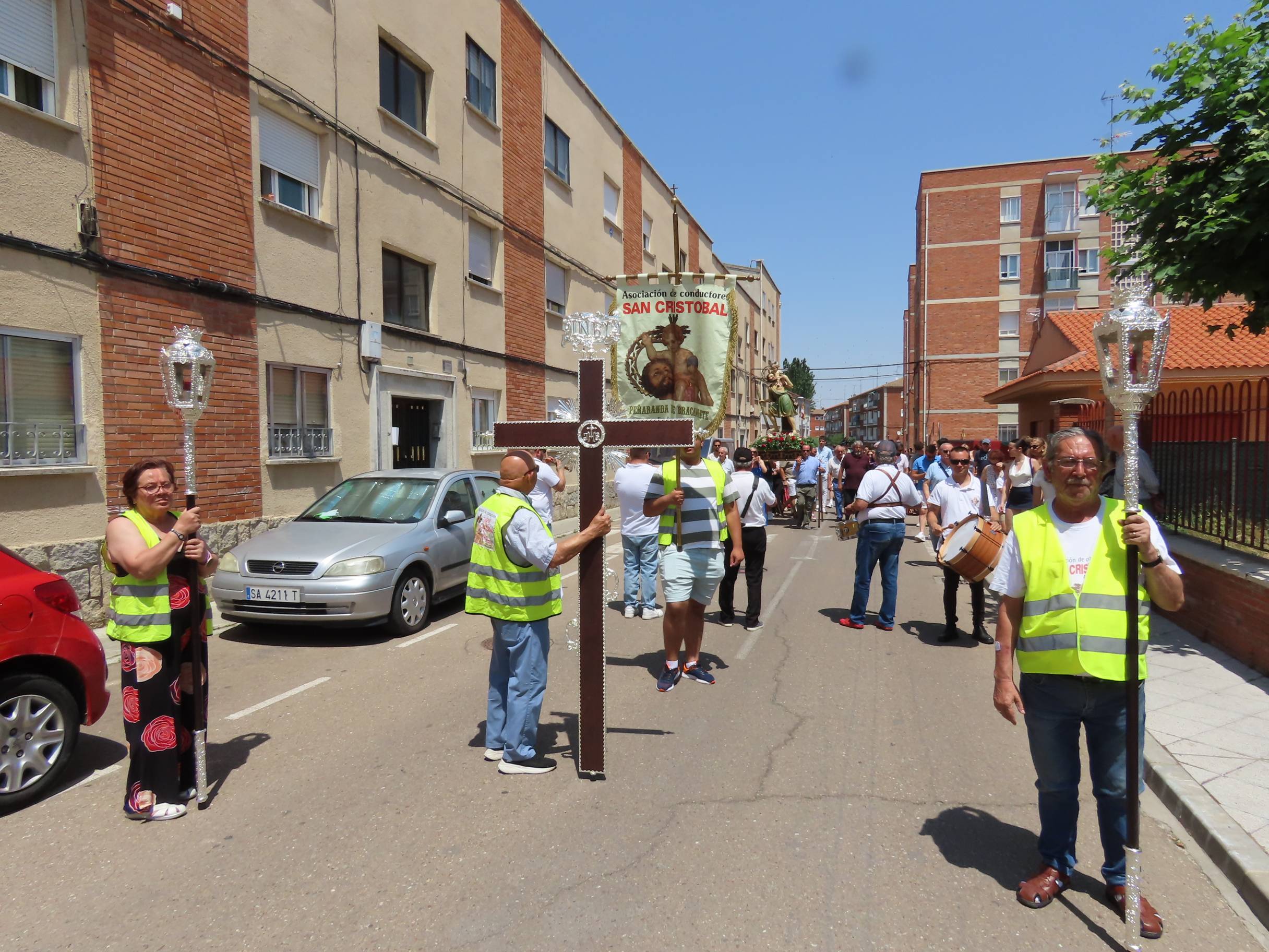 Bendición por San Cristóbal en Peñaranda