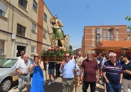 Procesión con San Cristóbal en Peñaranda