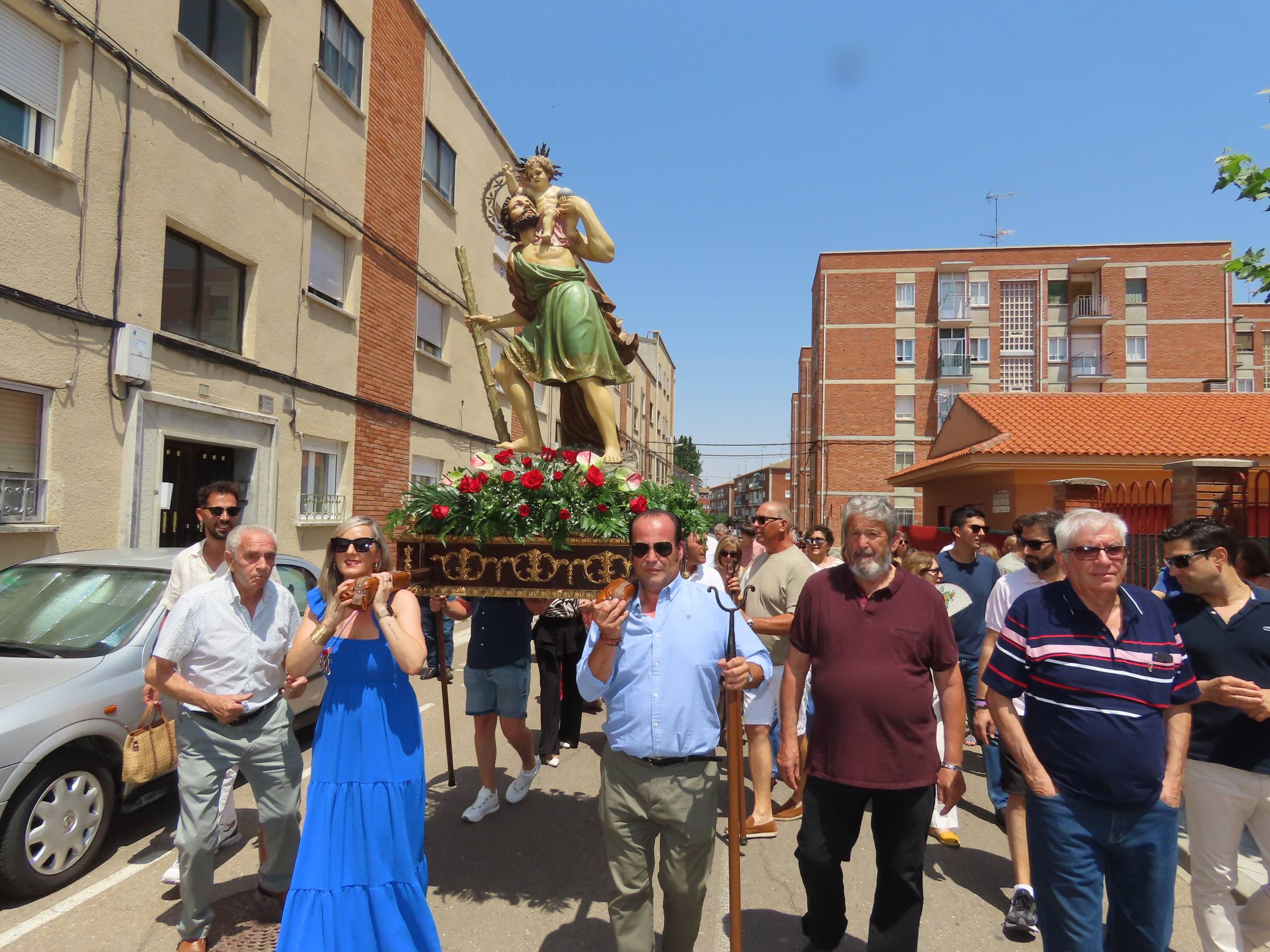 Bendición por San Cristóbal en Peñaranda