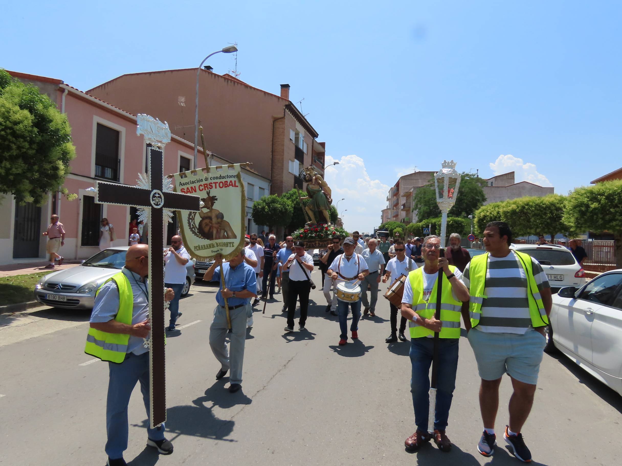 Bendición por San Cristóbal en Peñaranda