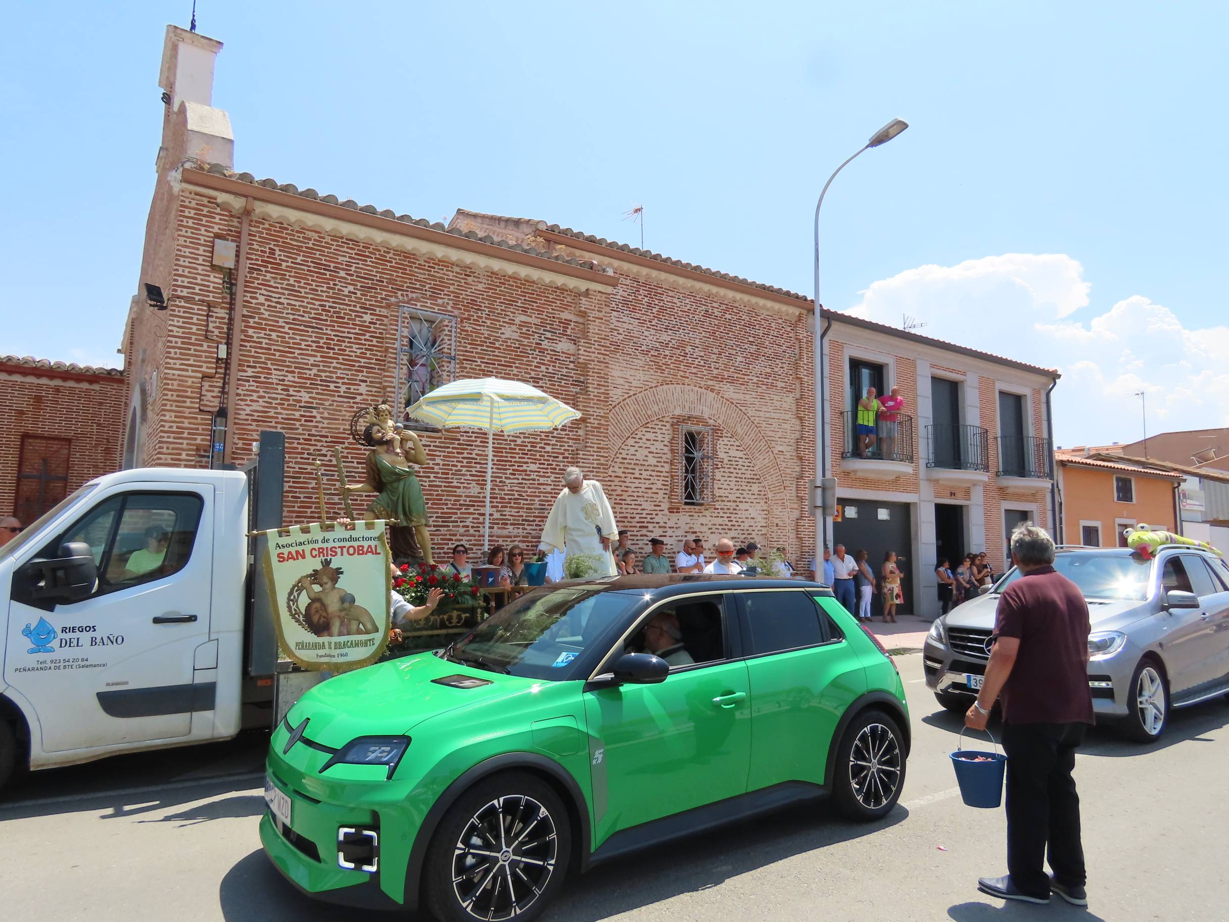 Bendición por San Cristóbal en Peñaranda