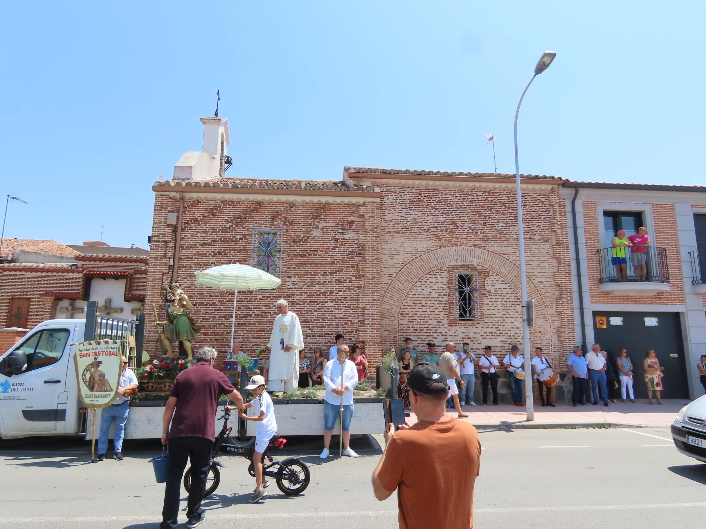 Bendición por San Cristóbal en Peñaranda