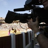 Cámara en la plaza de toros de Valladolid.