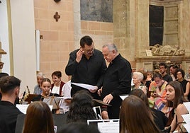 José Ignacio Cotobal y Mario Vercher antes del concierto.