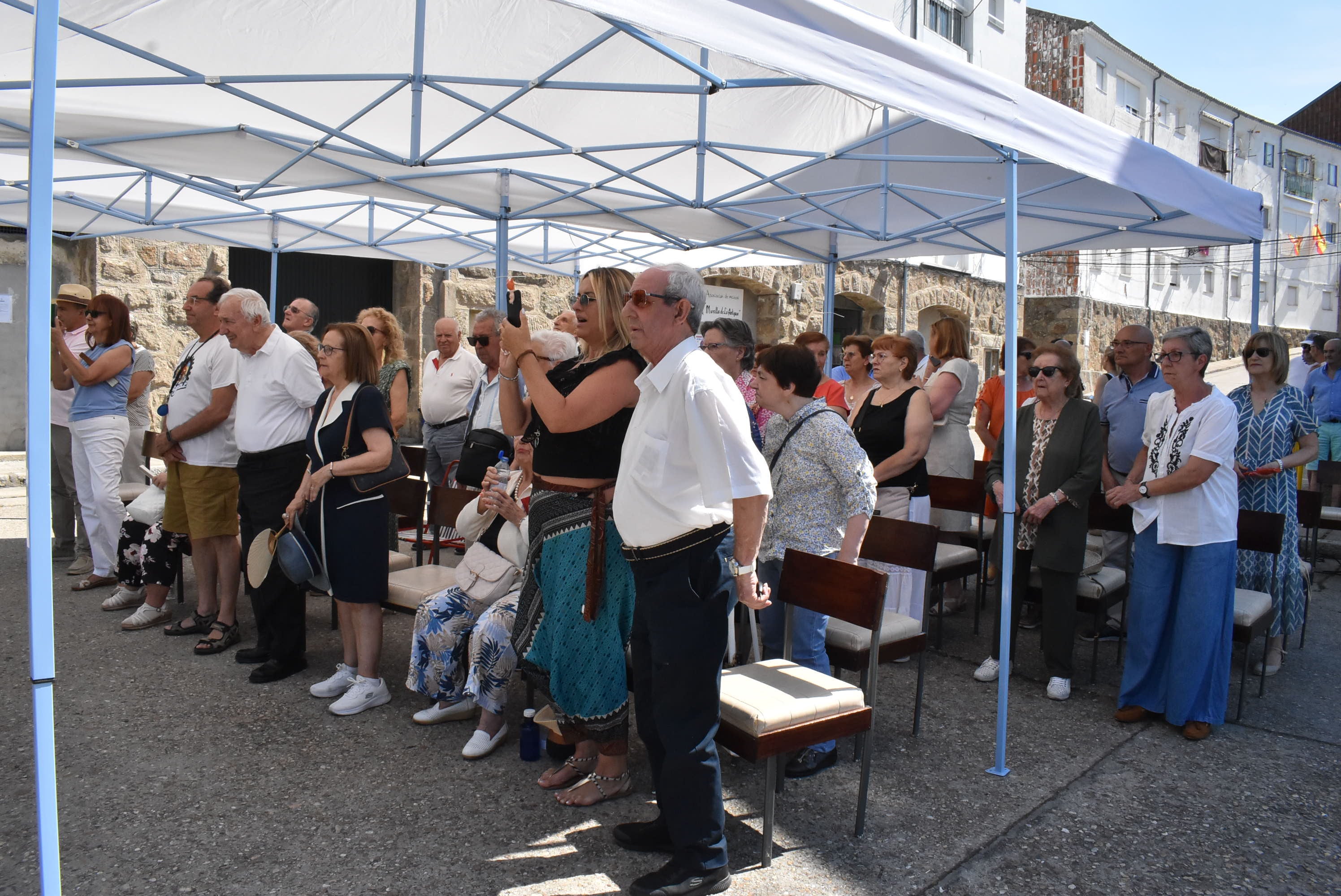 El barrio de La Antigua en Béjar honra a San Cristóbal para despedir sus fiestas de verano