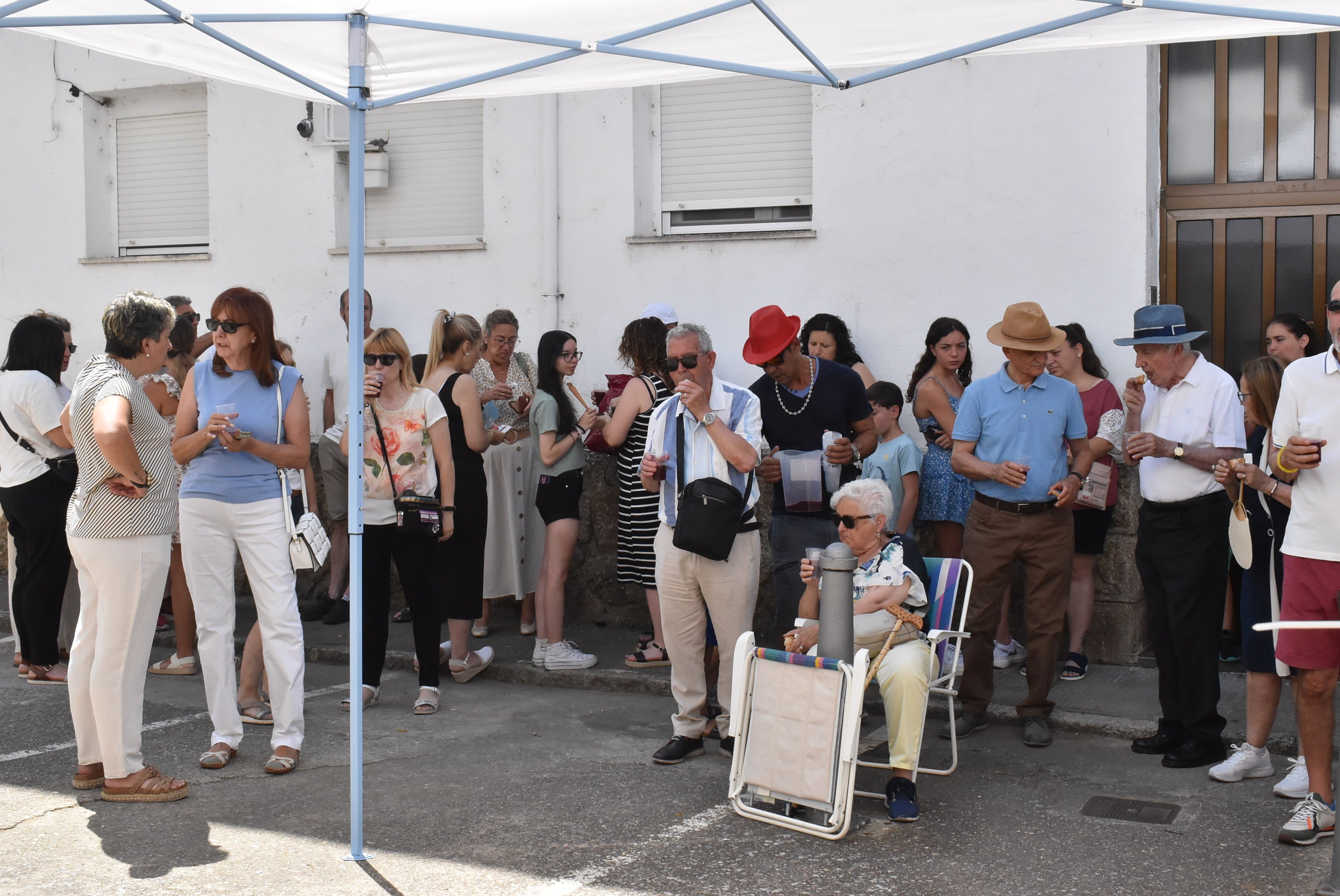 El barrio de La Antigua en Béjar honra a San Cristóbal para despedir sus fiestas de verano
