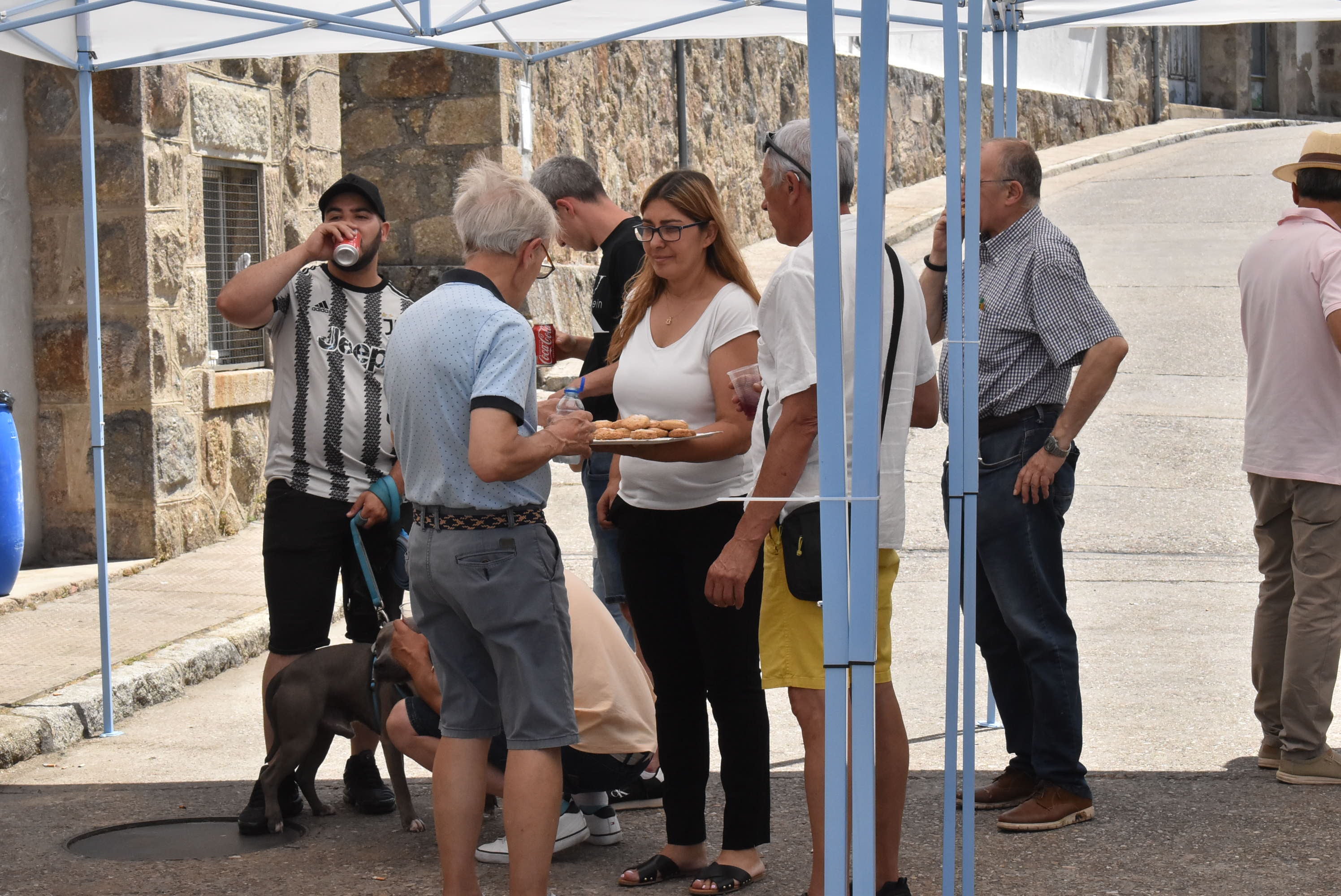El barrio de La Antigua en Béjar honra a San Cristóbal para despedir sus fiestas de verano