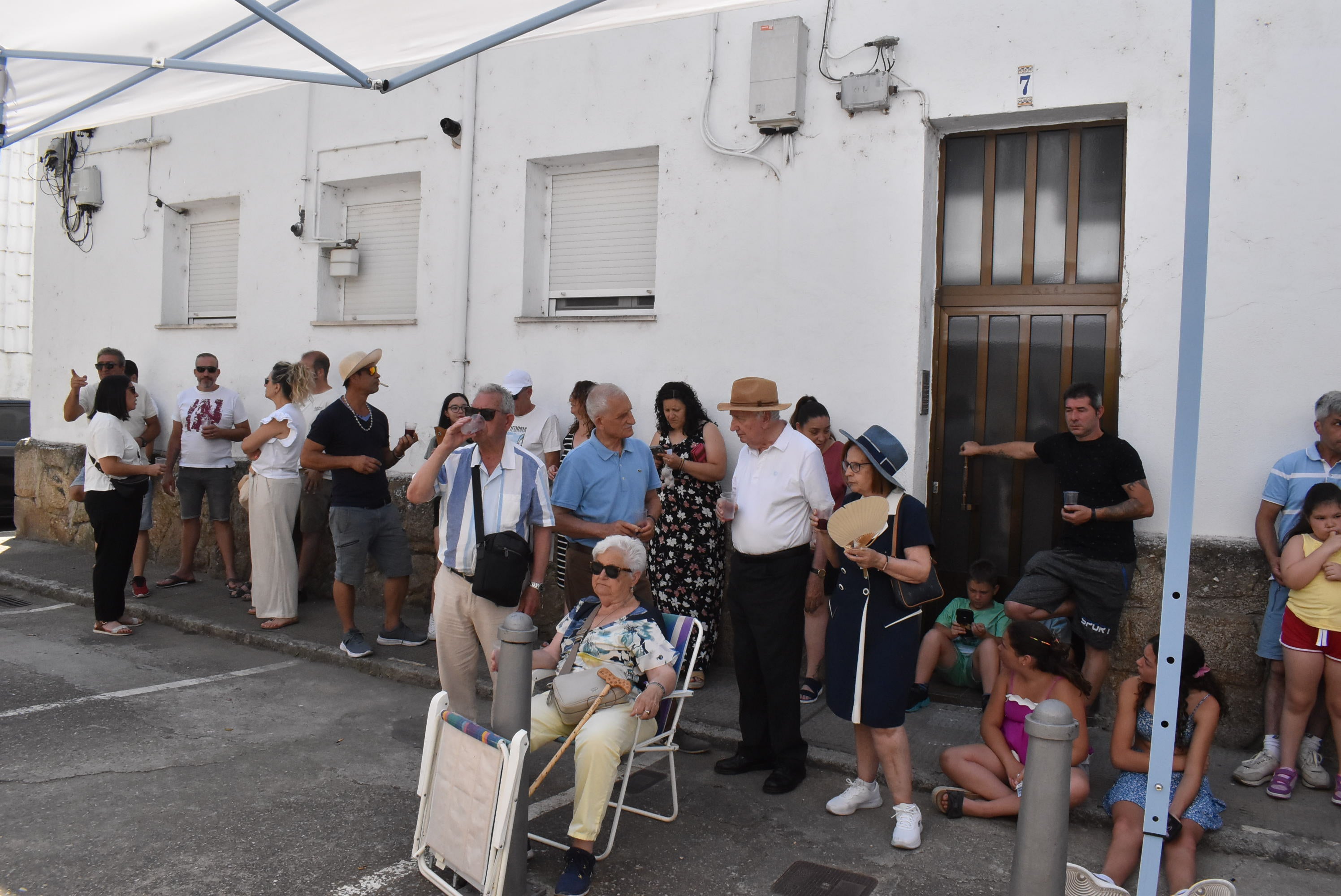 El barrio de La Antigua en Béjar honra a San Cristóbal para despedir sus fiestas de verano