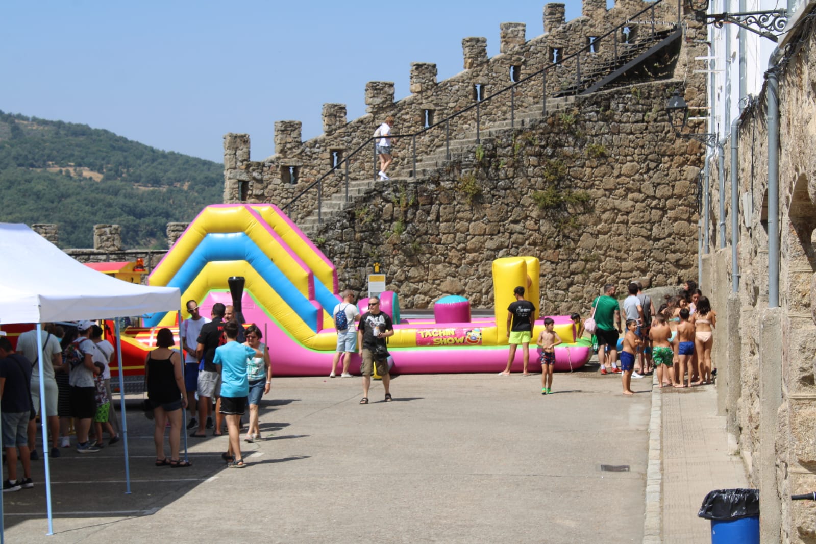 El barrio de La Antigua en Béjar honra a San Cristóbal para despedir sus fiestas de verano