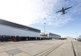 Imagen de la fiesta de la Virgen de Loreto en la Base Aérea de Matacán.