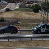Imagen de un accidente ocurrido en la A-62 este miércoles.