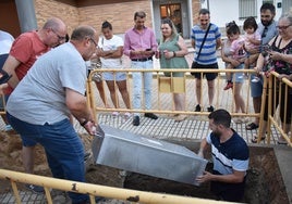 Entierro de la cápsula del tiempo en San Cristóbal de la Cuesta.