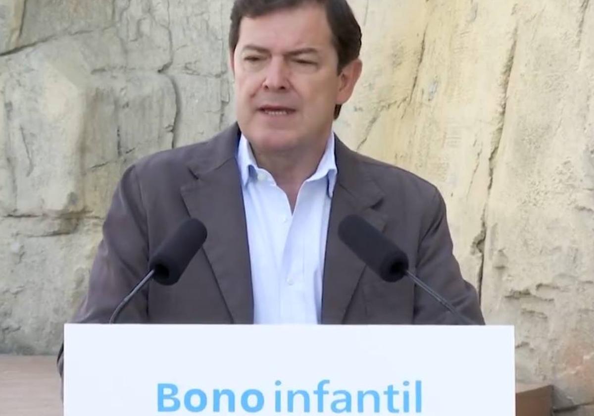 Mañueco, en el momento de la presentación.