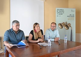 Manuel González, Cristina Hernández y Marcos Iglesias.
