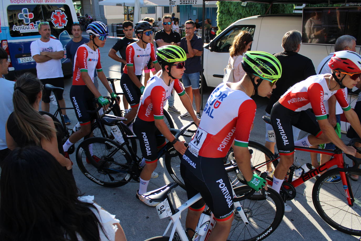 La selección portuguesa se lleva la victoria en la contrarreloj por equipos de la Vuelta Ciclista a Guijuelo