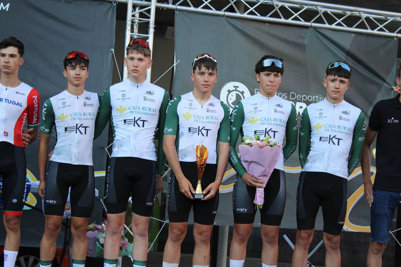 La selección portuguesa se lleva la victoria en la contrarreloj por equipos de la Vuelta Ciclista a Guijuelo