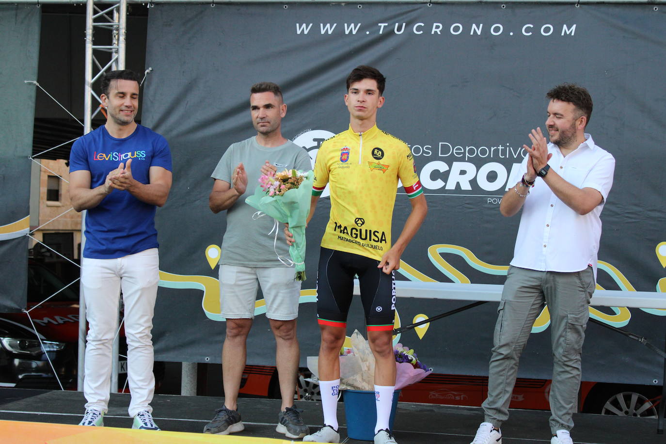 La selección portuguesa se lleva la victoria en la contrarreloj por equipos de la Vuelta Ciclista a Guijuelo