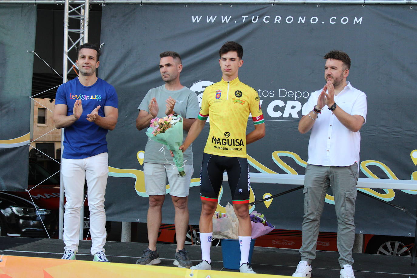 La selección portuguesa se lleva la victoria en la contrarreloj por equipos de la Vuelta Ciclista a Guijuelo