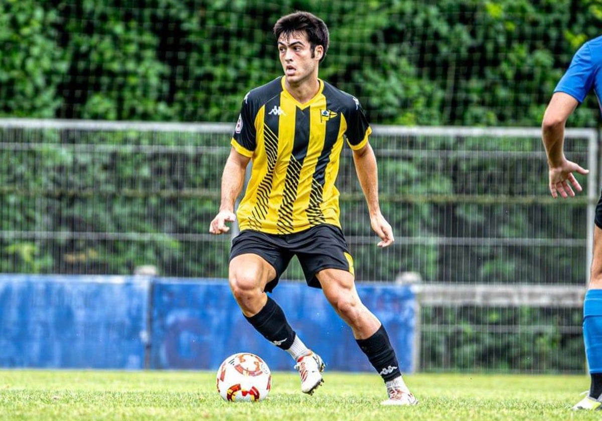 Álex Alba, en su anterior etapa con el Portugalete.