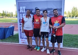 José María Cordero, Víctor Toro, Diego Ruiz y Alberto Sánchez, en Fuenlabrada.