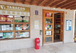 Imagen de la administración de lotería en la que se ha validado el boleto acertante.