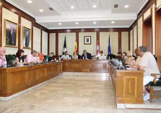 Imagen de los concejales de la Corporación municipal de Béjar, en el último pleno ordinario celebrado a finales de junio en la ciudad.