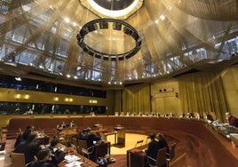 Una vista ante el Tribunal de Justicia de la Unión Europea (TJUE) en la Gran Sala.