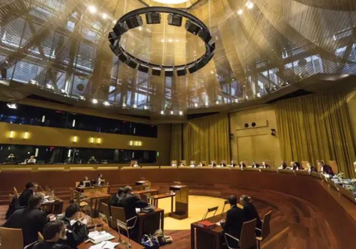 Una vista ante el Tribunal de Justicia de la Unión Europea (TJUE) en la Gran Sala.