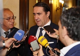 Juan Carlos Suárez-Quiñones ofrece unas declaraciones previas al Foro de Sostenibilidad de LA GACETA.
