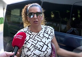 La hermana de Michu, Tamara, ante el micrófono de Europa Press.