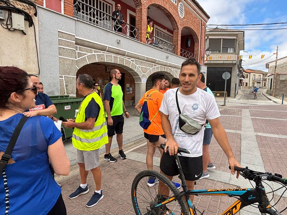 Animada IX quedada ciclista y runner en Santiago de la Puebla