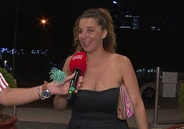 La hermana de Michu, Tamara, ante el micrófono de Europa Press.