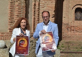 Belén Barco y Marcos Iglesias en la presentación del acto