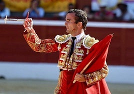 Damián Castaño, el pasado viernes en la plaza de toros de Mont de Marsan.