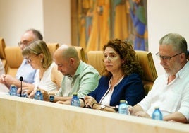 La concejala socialista Elvira Sánchez en el pleno.