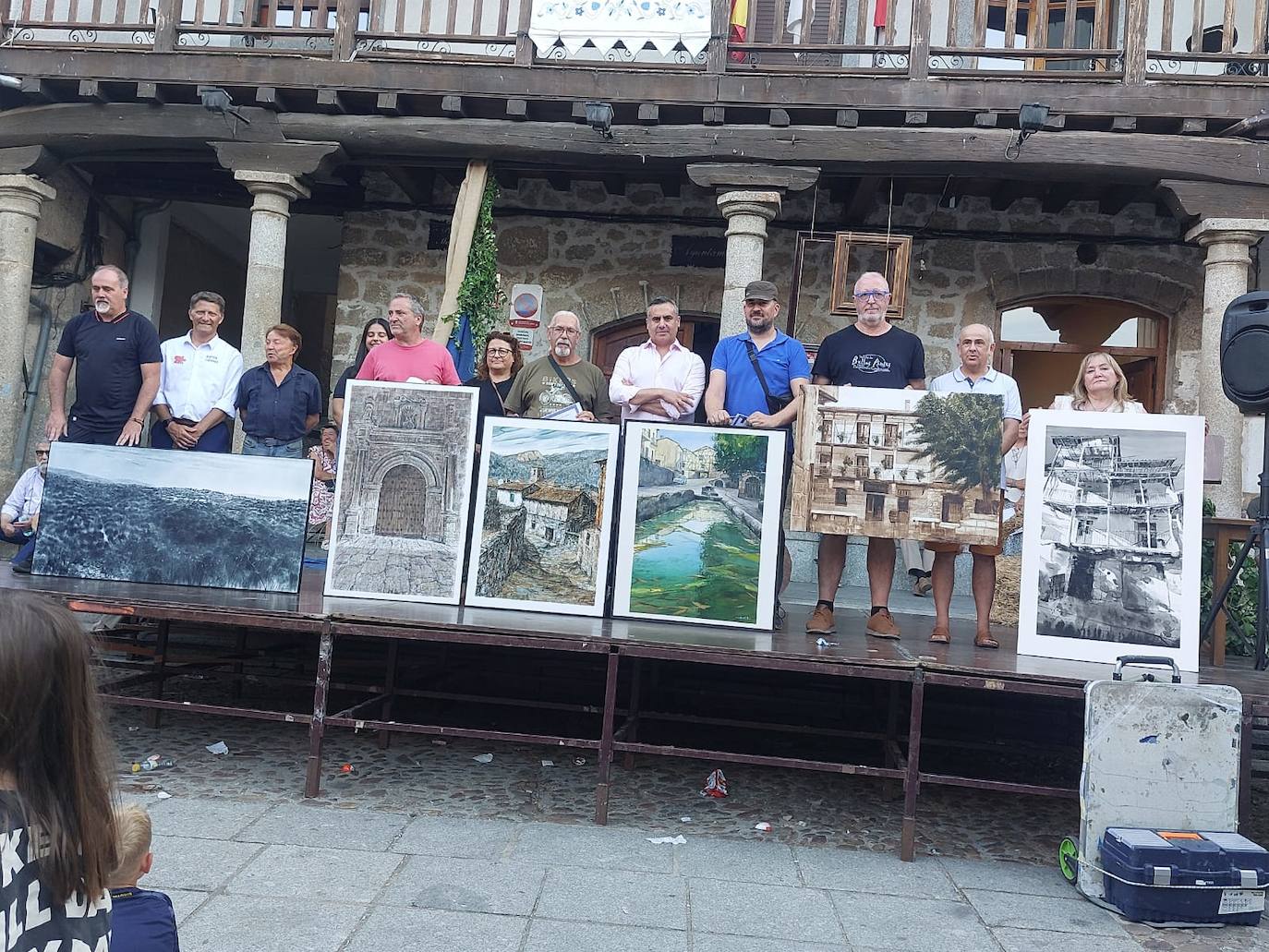 Pablo Rubén López Sanz se lleva el certamen de pintura de San Esteban de la Sierra