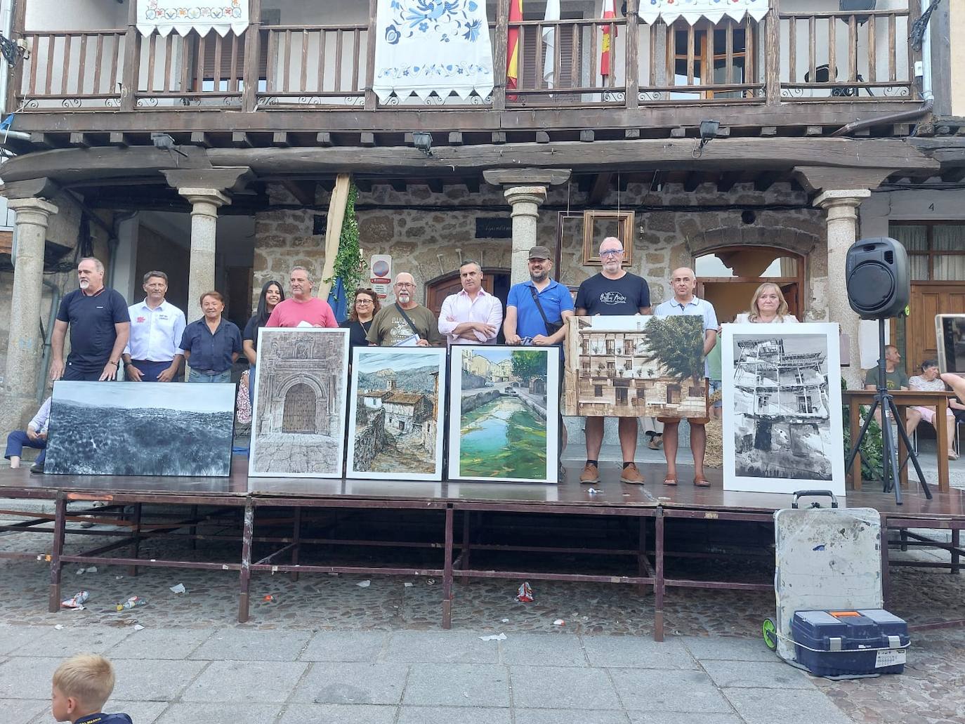 Pablo Rubén López Sanz se lleva el certamen de pintura de San Esteban de la Sierra