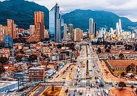 Una imagen de la ciudad colombiana de Bogotá.