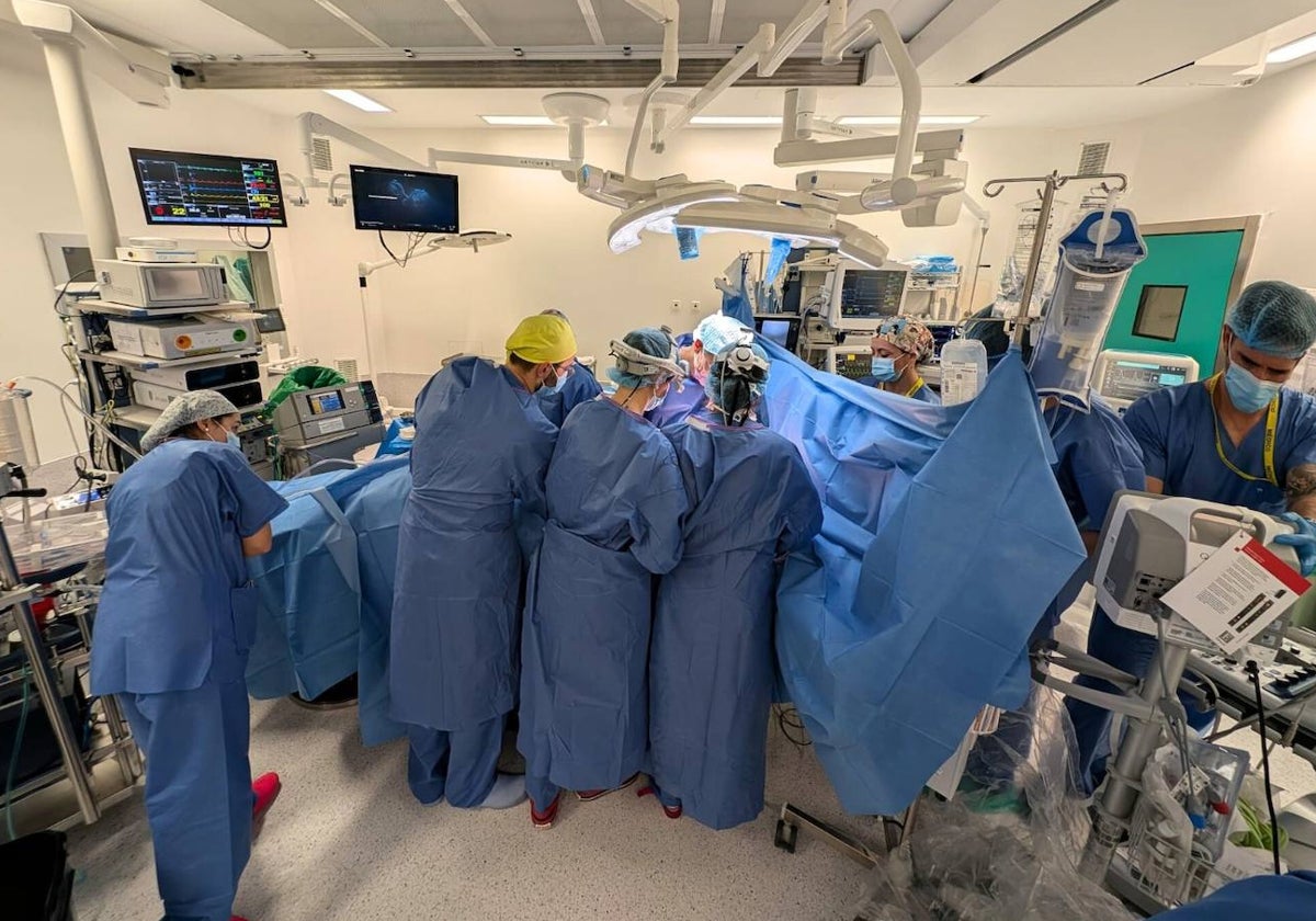 Operación de trasplante de pulmón del Hospital de Salamanca.
