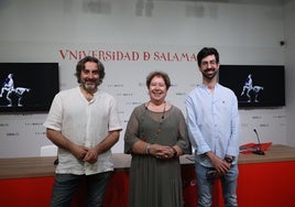 Javier Panera, Lorenzo Meseguer y Matilde Olarte.