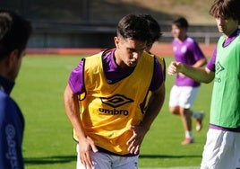 Murua, durante un entrenamiento en Las Pistas.