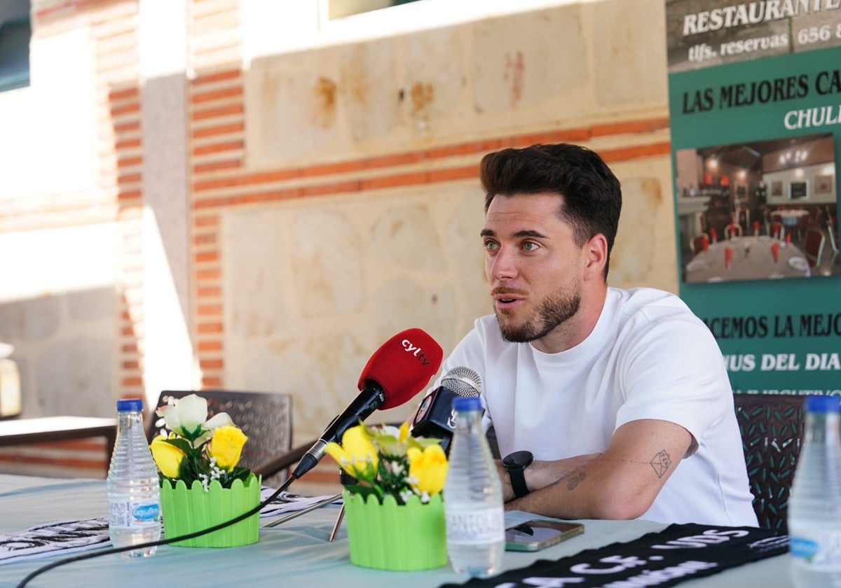 Jorge García, durante la rueda de prensa previa al choque de este sábado.