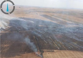 Una imagen del incendio.
