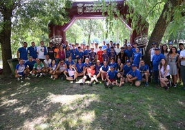 Participantes en la XII Combinada del Águeda, en La Pesquera.