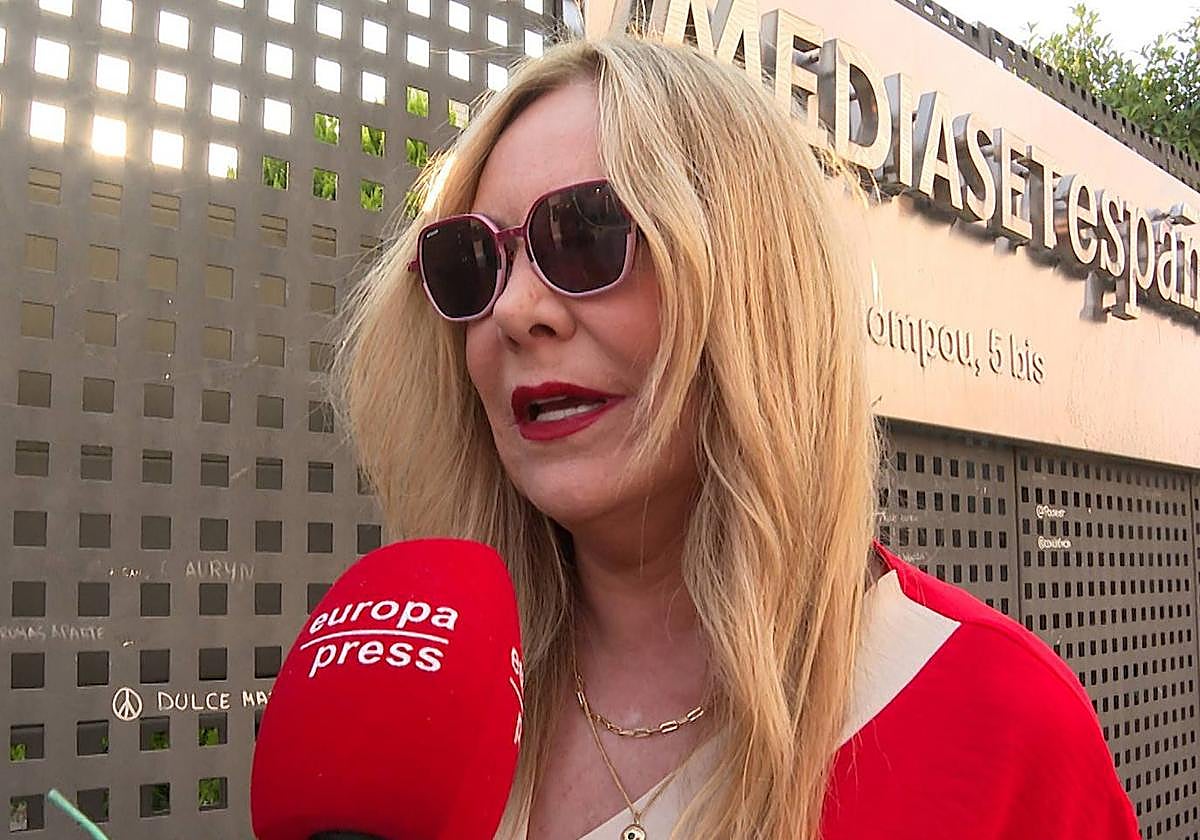 Belén Rodríguez, ante el micrófono de Europa Press.