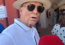 José Ortega Cano, ante el micrófono de Europa Press.