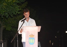 Alejandro Marcos, durante su intervención.