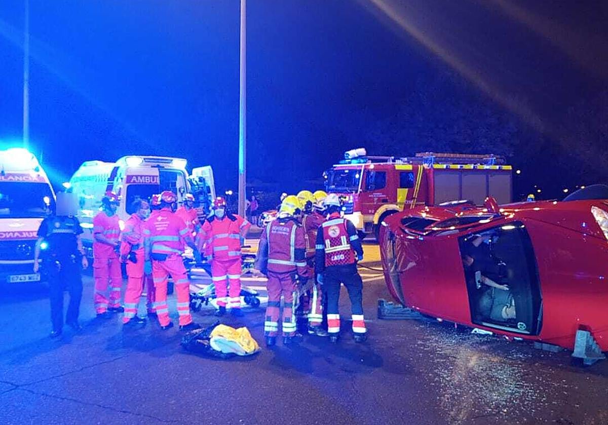 Una imagen del accidente.