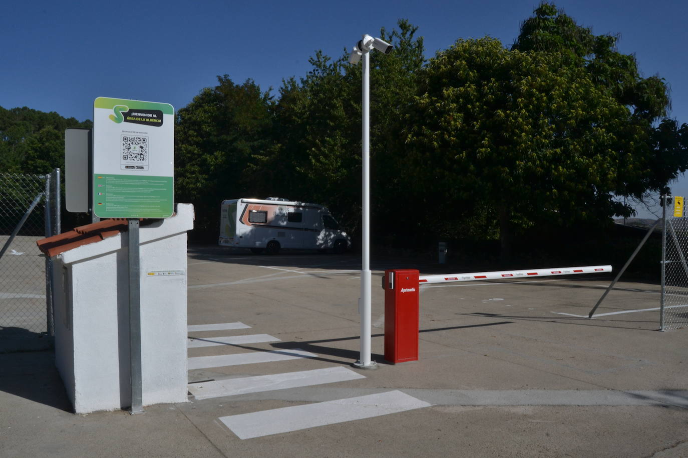 La Alberca estrena un parking inteligente para autocaravanas