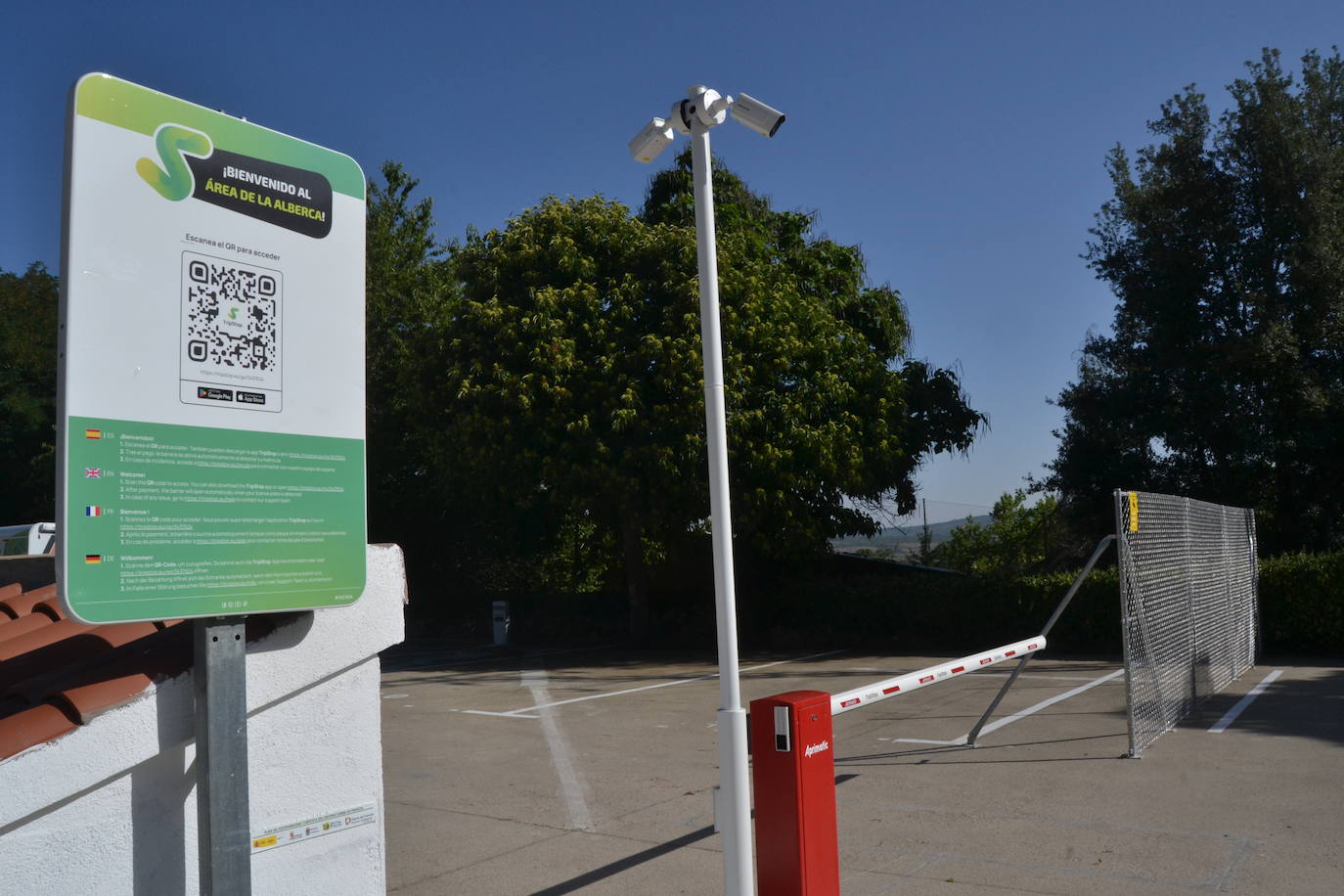 La Alberca estrena un parking inteligente para autocaravanas